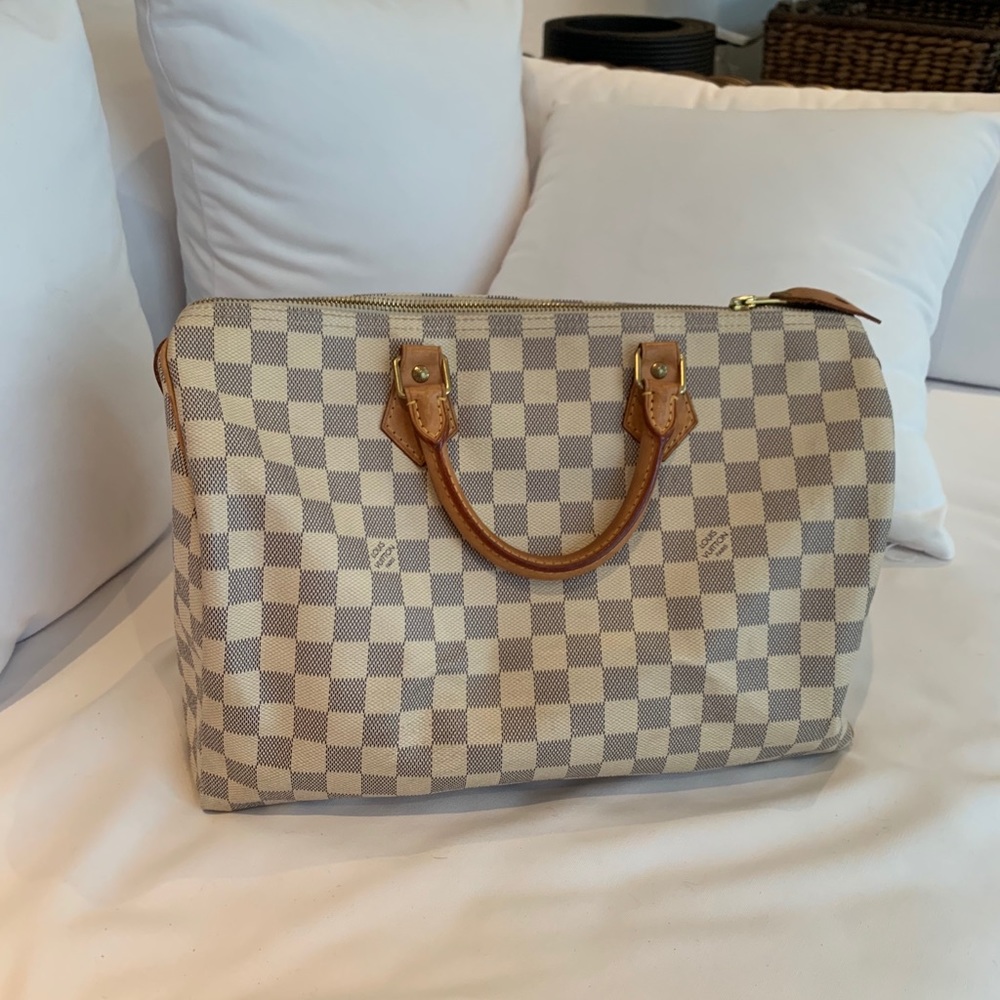 Louis Vuitton Speedy 35 (Damier Azur Canvas)